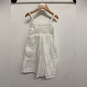 GAP baby Girls Toddler White Crochet Baby Dress